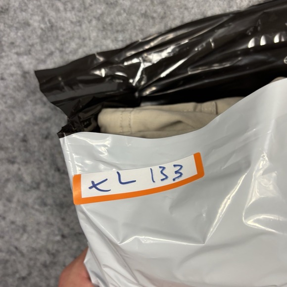 EMERGENCY EXIT Cargo Utility Pants Mens 34x32 Beige Loose Fit Casual Y2K - Picture 9 of 9